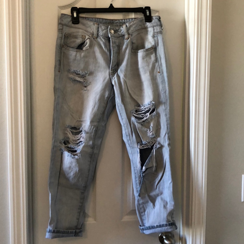 American Eagle boy crop vintage jeans